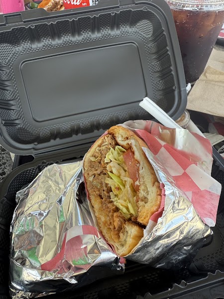 Mexican torta sandwich on a bolillo roll